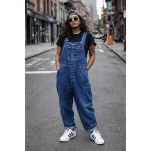 Vintage 70s/80s Sears Blue Denim Overalls 38x27 Unisex Size S/M/L